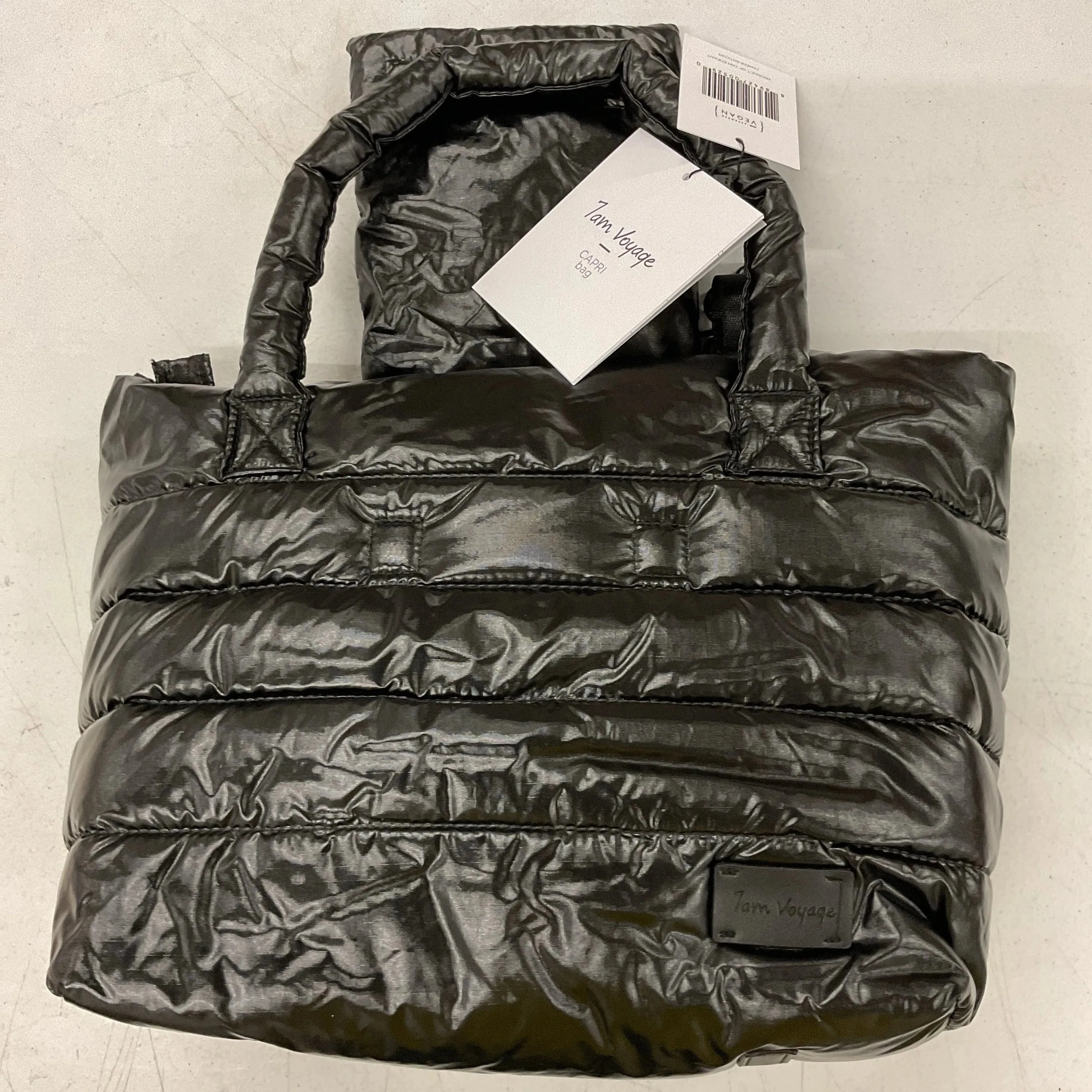 Capri Crossbody Tote Diaper Bag - Polar - Black (See Description)