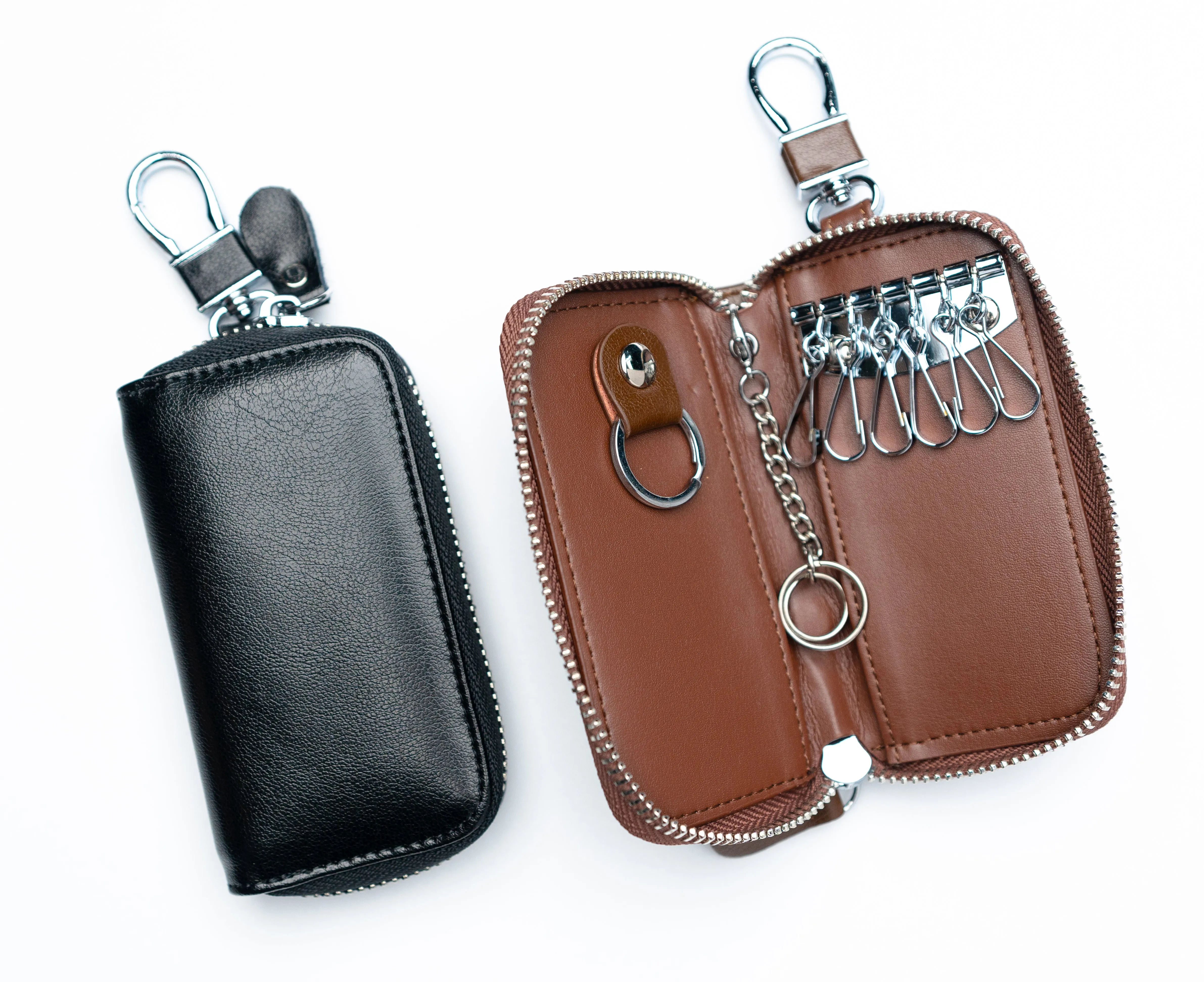 Car Key Organizer leather black