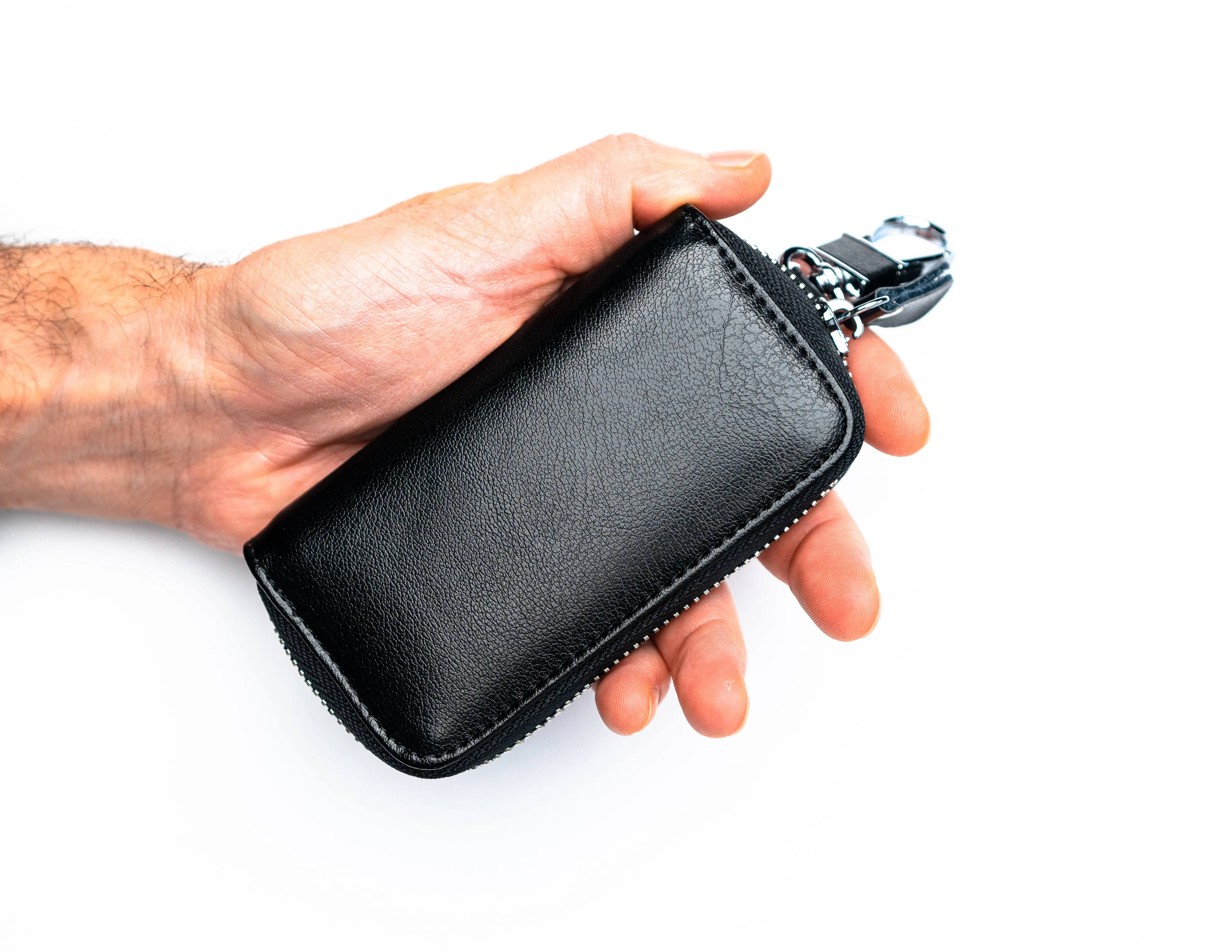 Car Key Organizer leather black