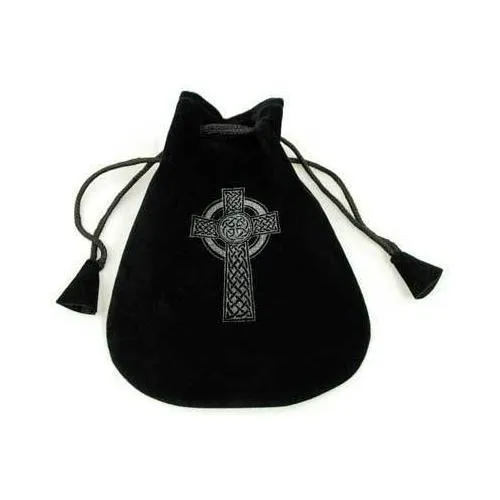 Celtic Cross Velveteen Bag