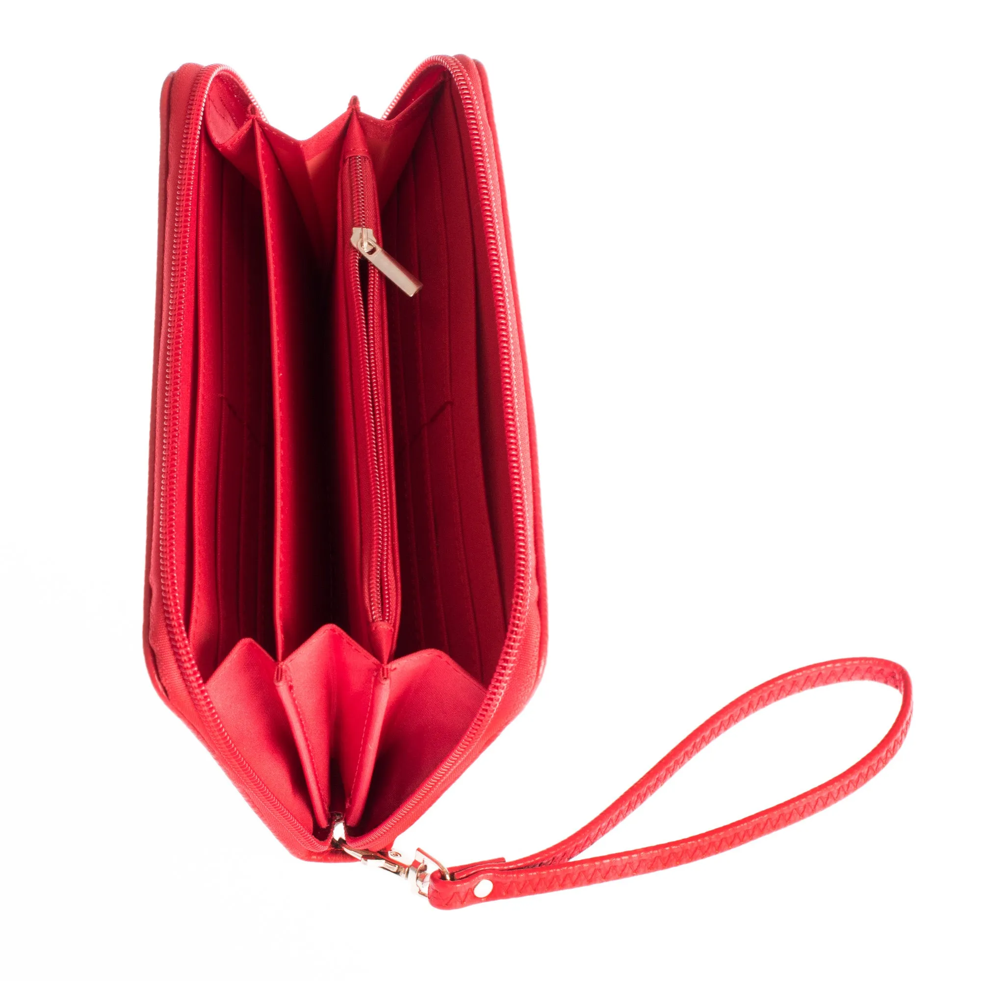 Cincinnati Reds Zip Organizer Wallet Pebble