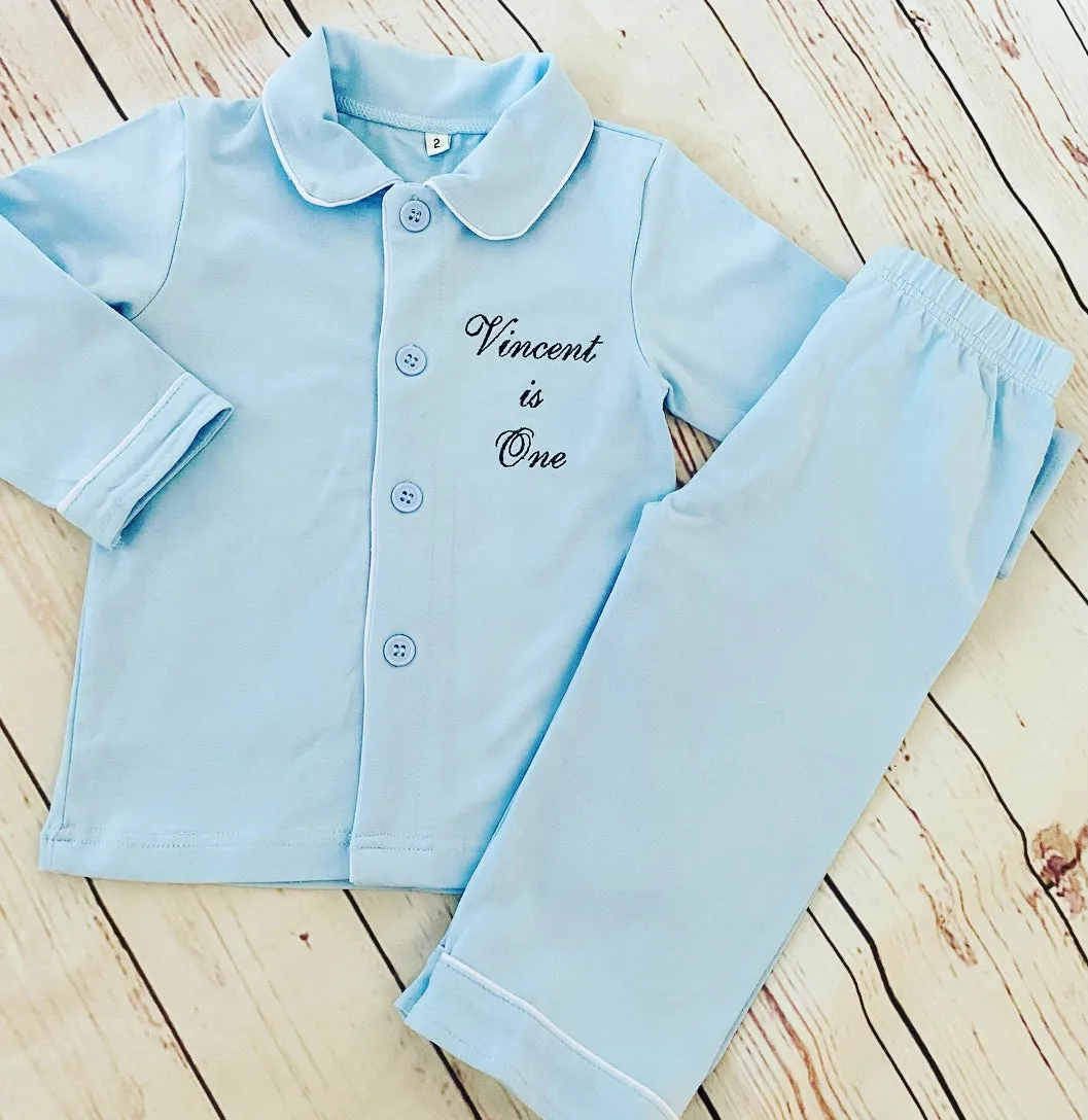 Classic Boys Baby Blue pjs
