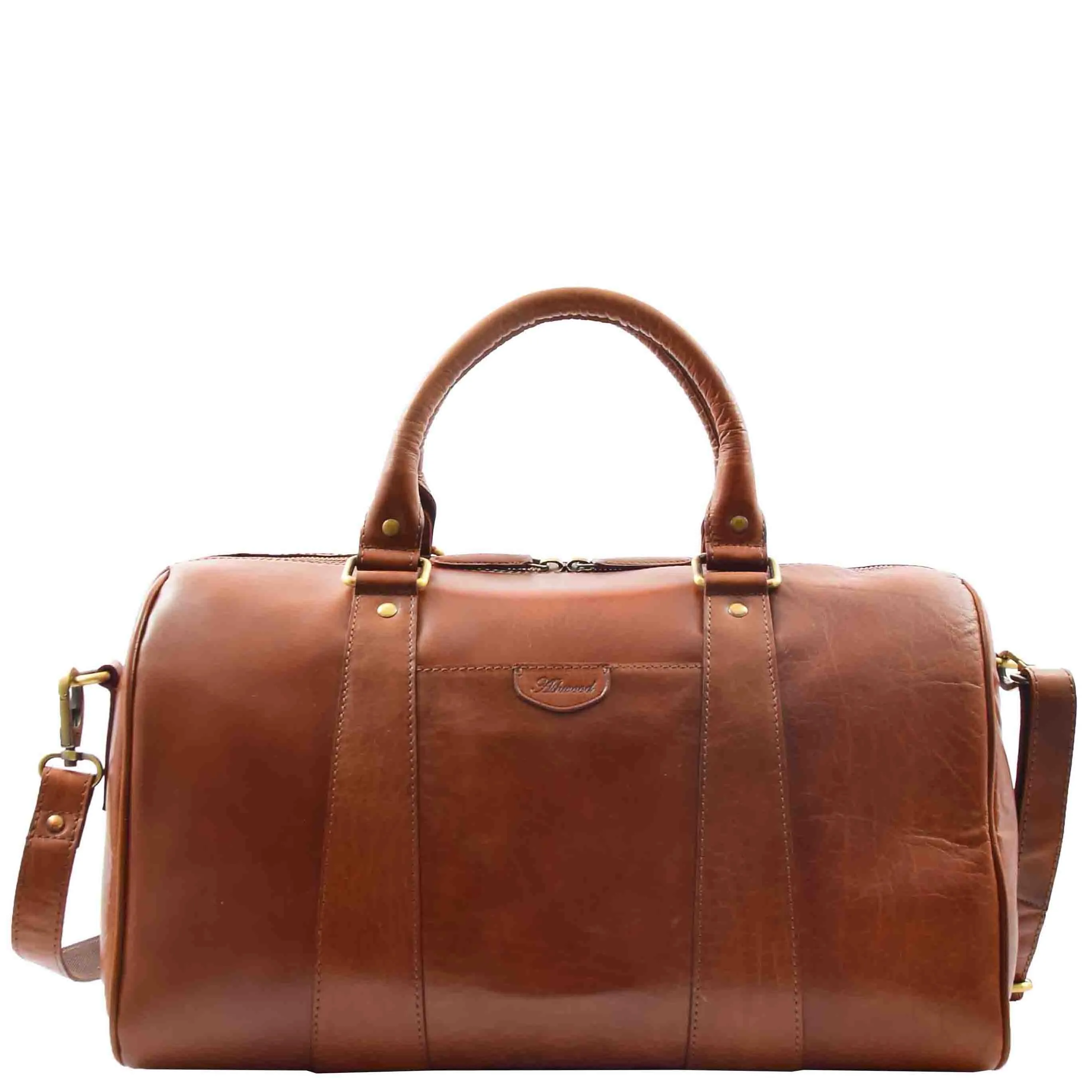 Classic Two Tone Weekend Bag Genoa Cognac
