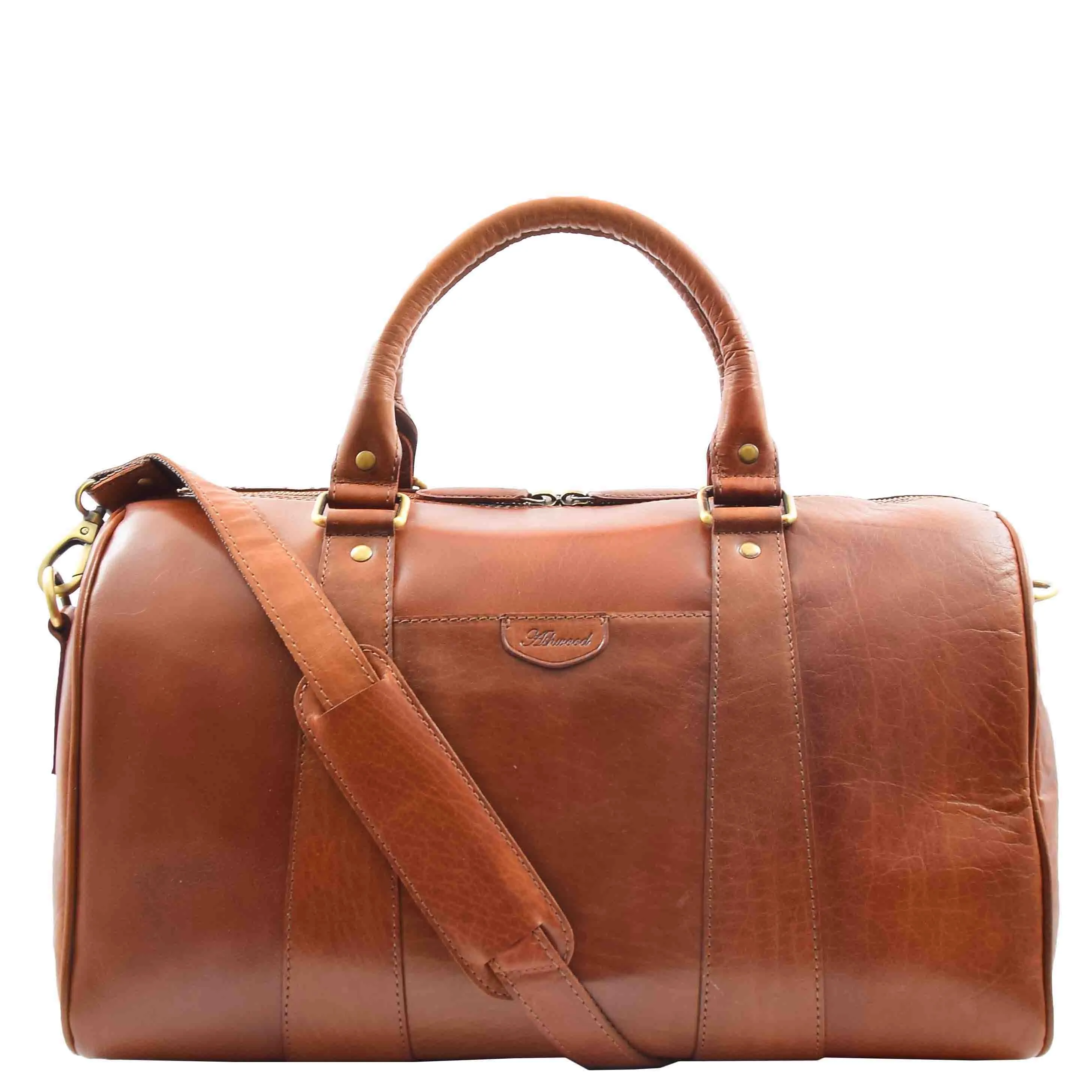 Classic Two Tone Weekend Bag Genoa Cognac