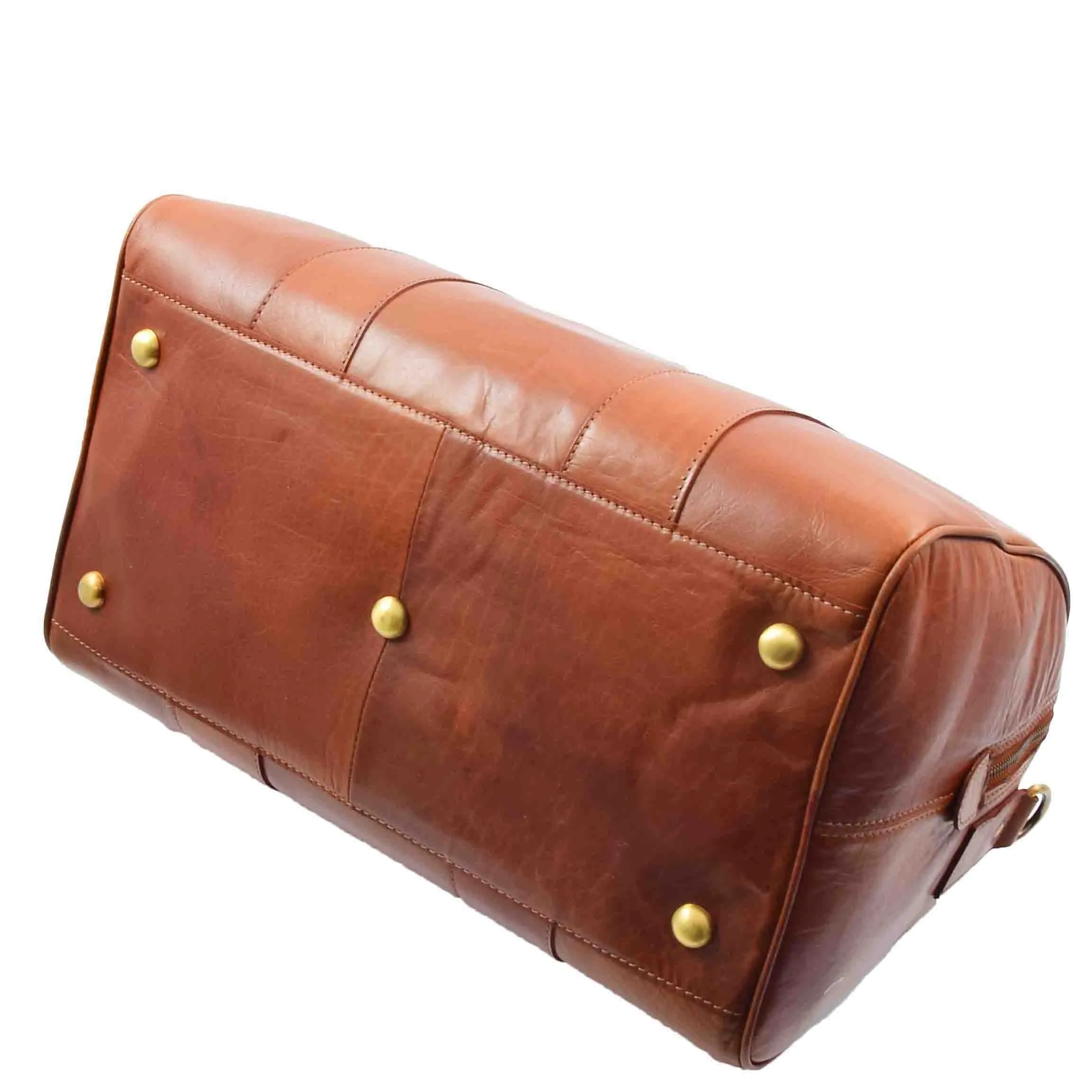 Classic Two Tone Weekend Bag Genoa Cognac