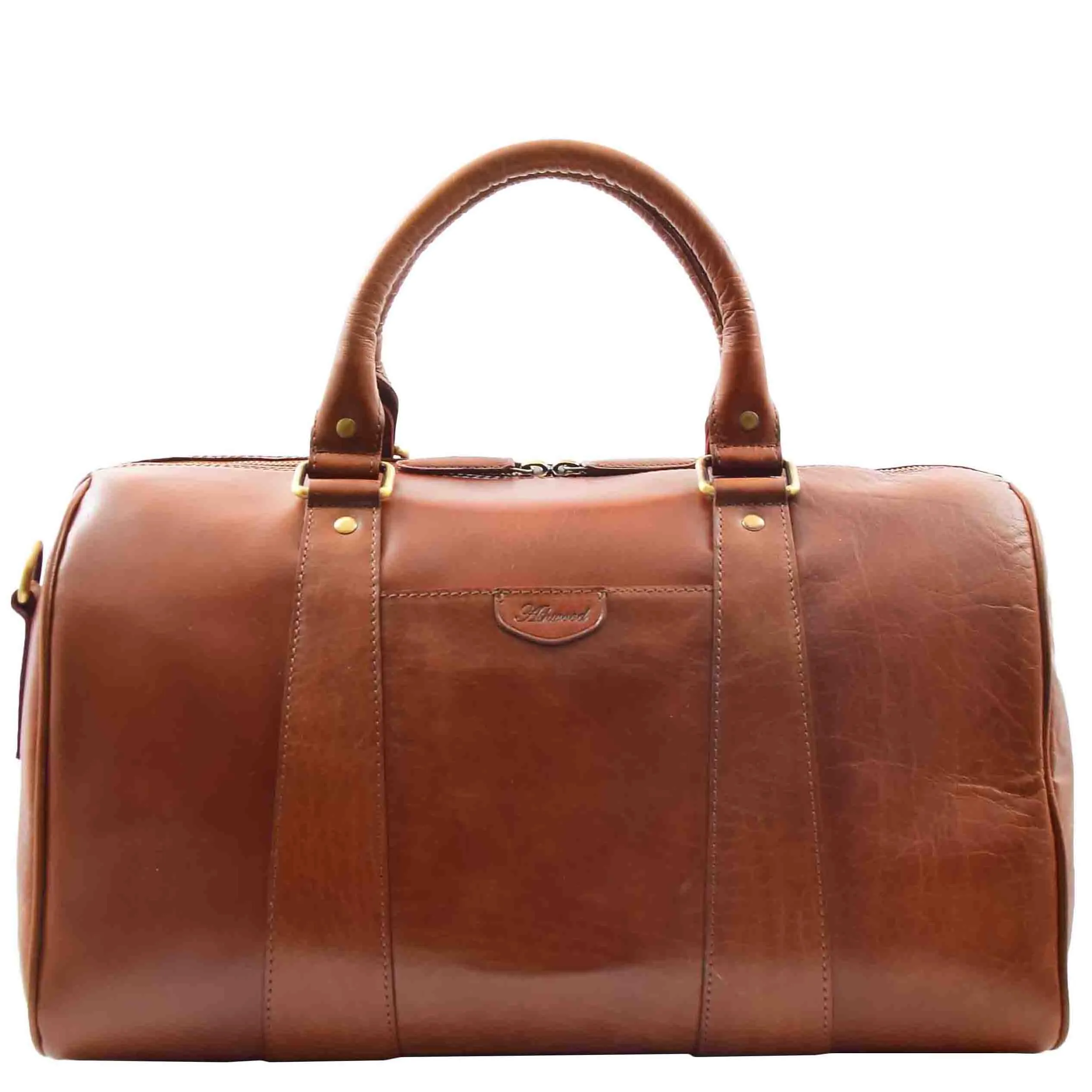 Classic Two Tone Weekend Bag Genoa Cognac