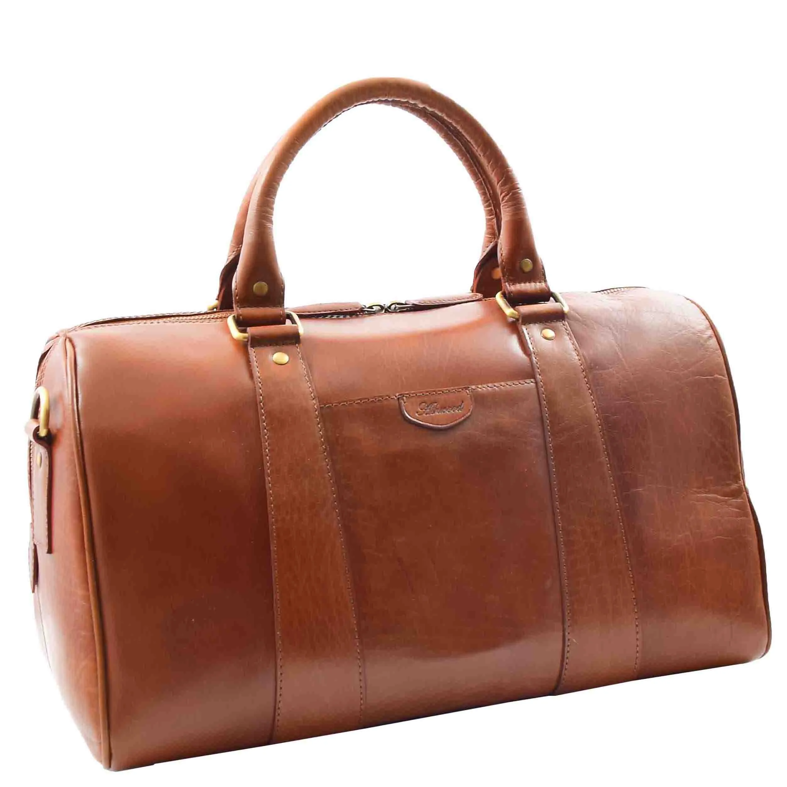 Classic Two Tone Weekend Bag Genoa Cognac