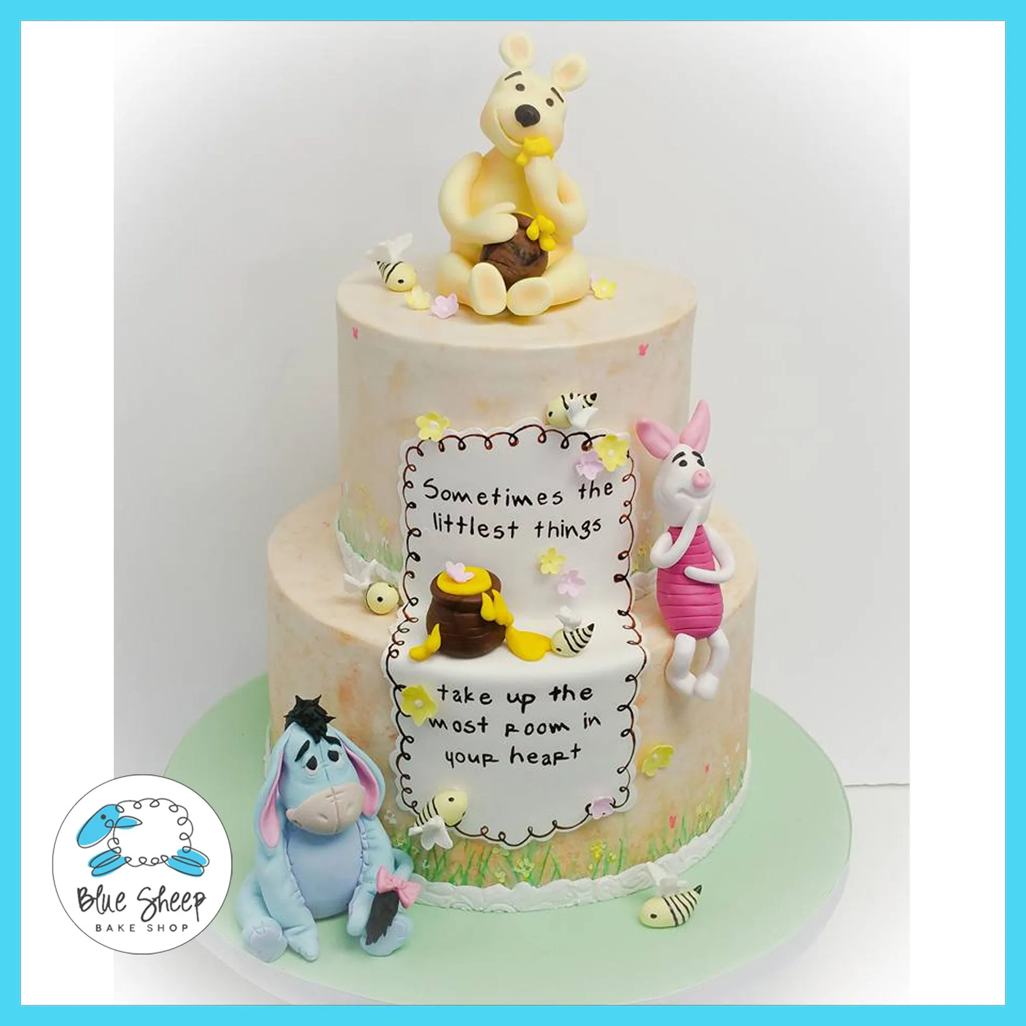 Classic Winnie the Poo 1st Birthday Cake