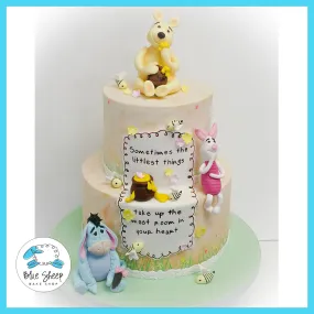 Classic Winnie the Poo 1st Birthday Cake