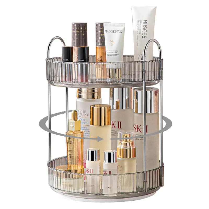 Corraine 2-Tier Multipurpose Revolving Organizer - Silver
