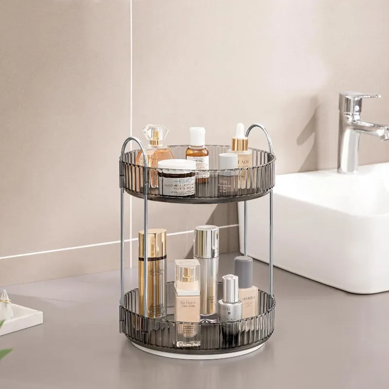 Corraine 2-Tier Multipurpose Revolving Organizer - Silver