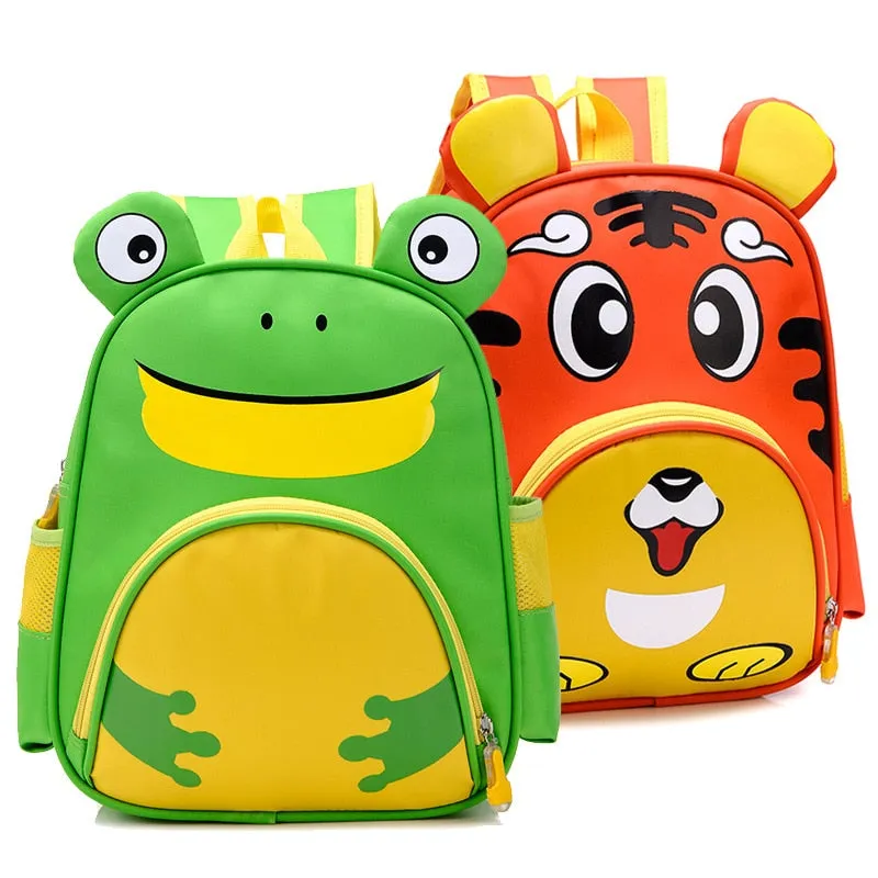 Cute Owl Animals Kids Backpack Toddler School Bags ZOO Families Kindergarten Bag