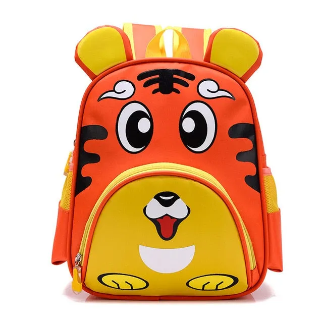 Cute Owl Animals Kids Backpack Toddler School Bags ZOO Families Kindergarten Bag