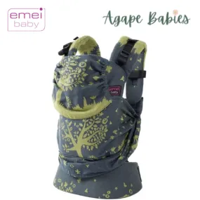 Emeibaby Wrap Conversion Toddler  Carrier - Full Treemei Dark Blue Bright Green