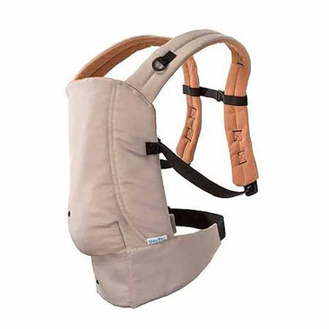Evenflo 3-position Natural Fit Baby Soft Carrier, Khaki Orange