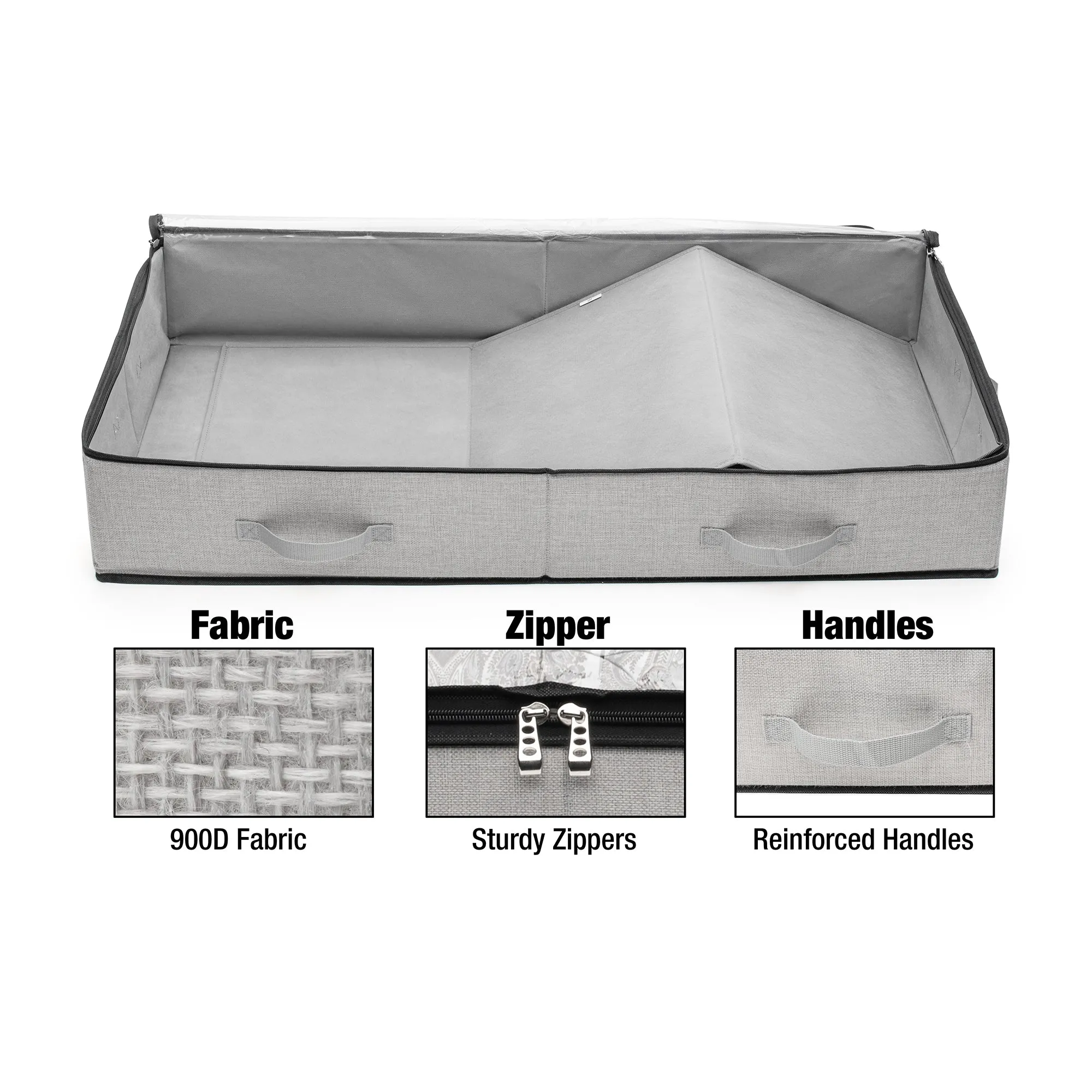 Extra Large Wide Under Bed Storage Organizer (40x20x6 Inches)