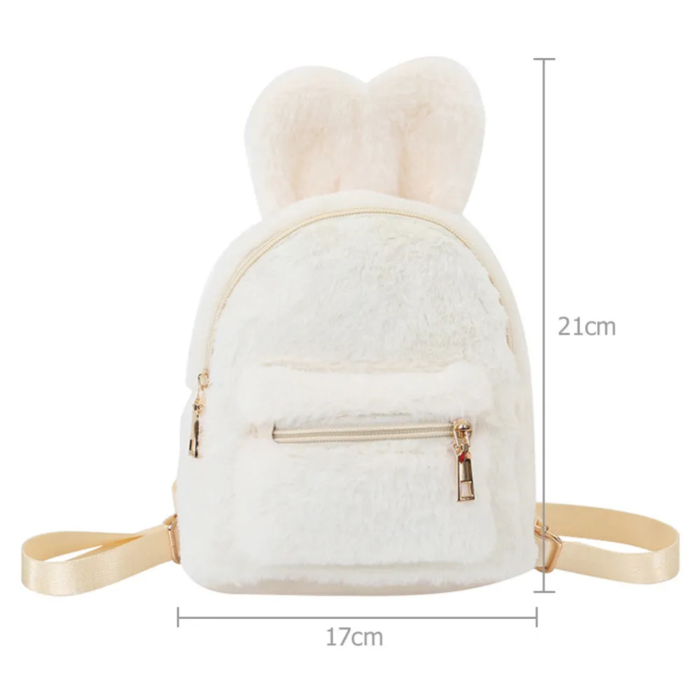 Faux Fur Bunny Mini Backpack