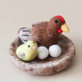 Felt Hen and Chick Set