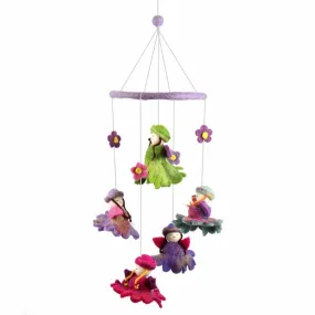 Felt Nursery Mobile - Flower Fairies
