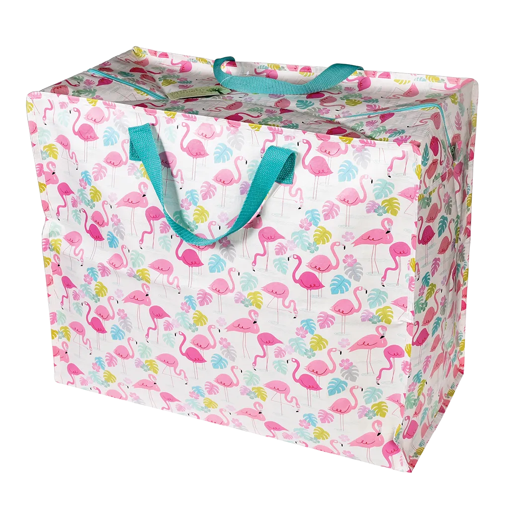 FLAMINGO BAY JUMBO ZIP TOTE