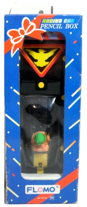 Flomo Retro Race Car Mechanical Pencil Case Vintage Black Racing Stationary Box