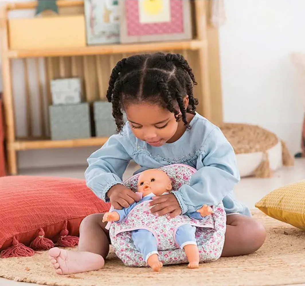 Floral Print Backpack Doll Carrier for Baby Dolls