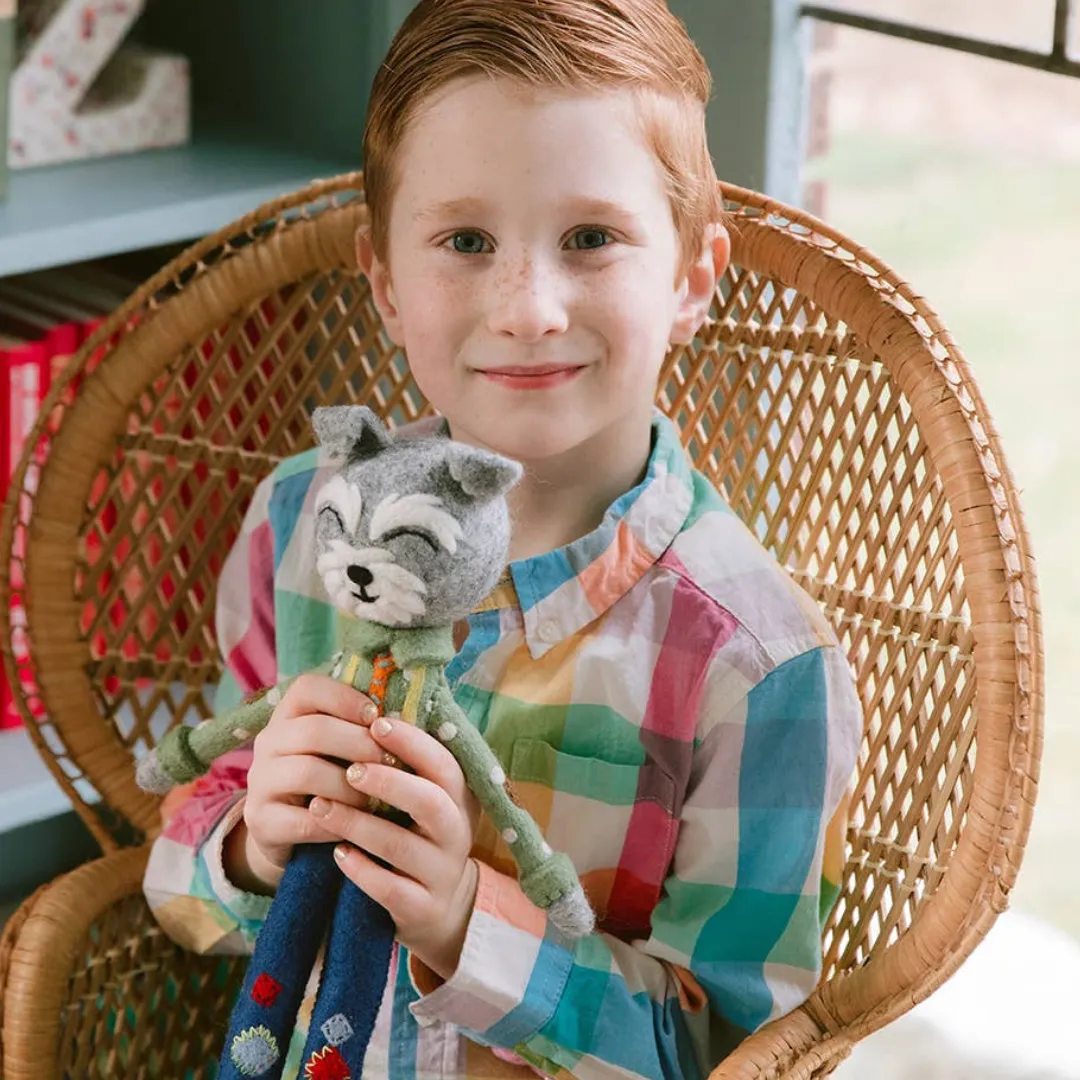 French Knot Animal Friend - Wilbur Dog Doll