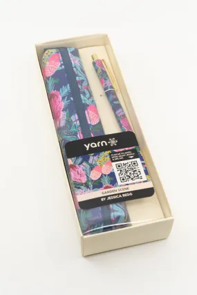 Garden Scene Small Rectangular Pencil Case with Pen