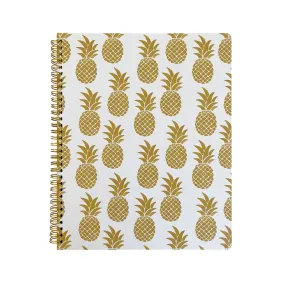 Golden Pineapple Spiral Notebook