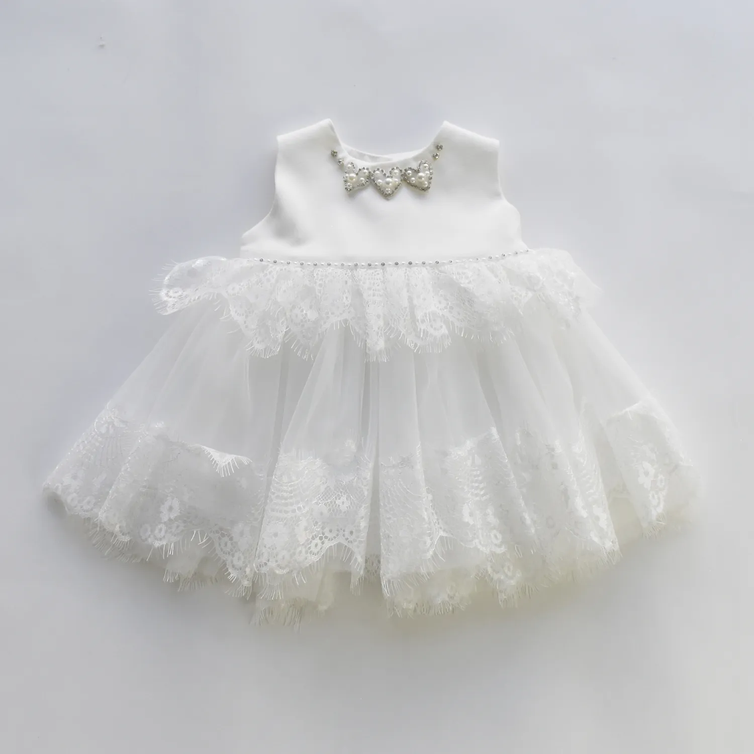 Hearts & Pearls Baby Dress
