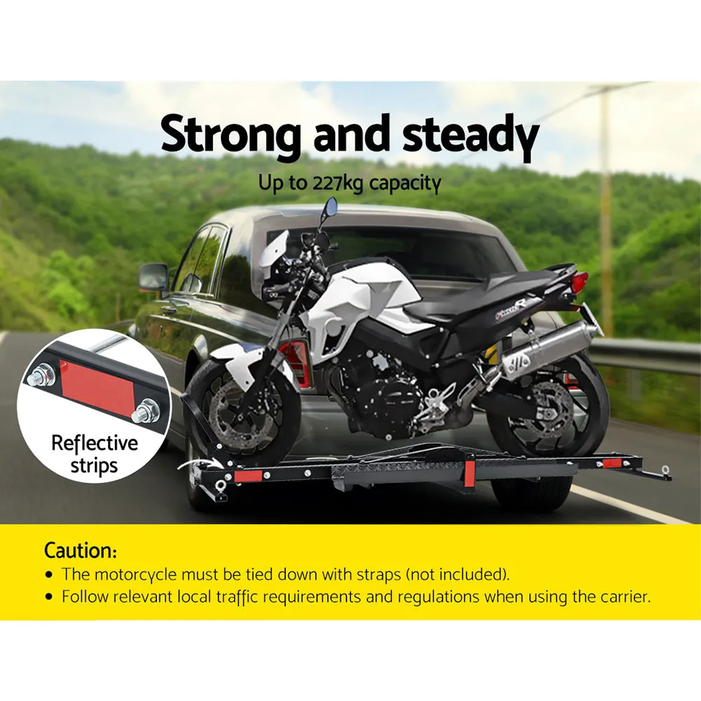 Heavy-Duty Motorcycle Carrier Rack 500lbs Capacity - Giantz
