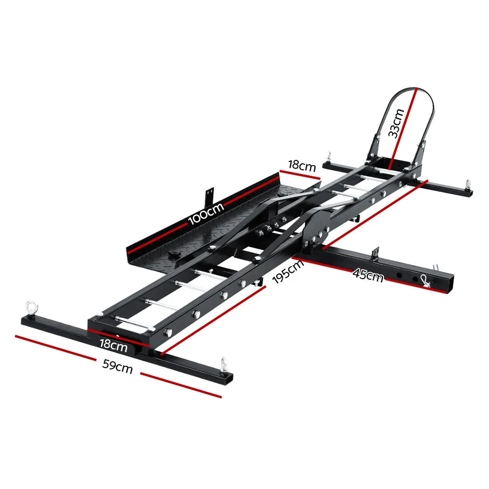 Heavy-Duty Motorcycle Carrier Rack 500lbs Capacity - Giantz