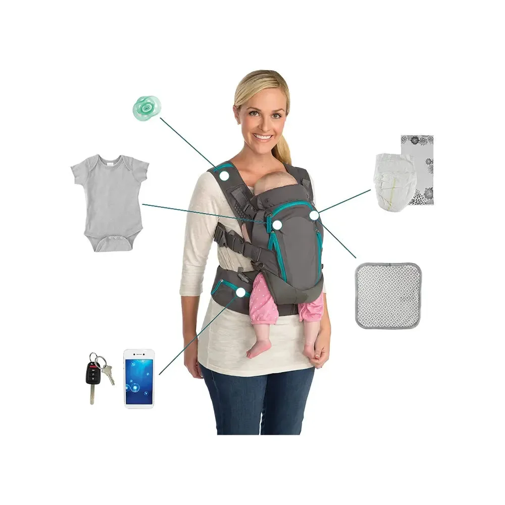 Infantino Carry On Multi-Pocket Carrier, Grey & Black