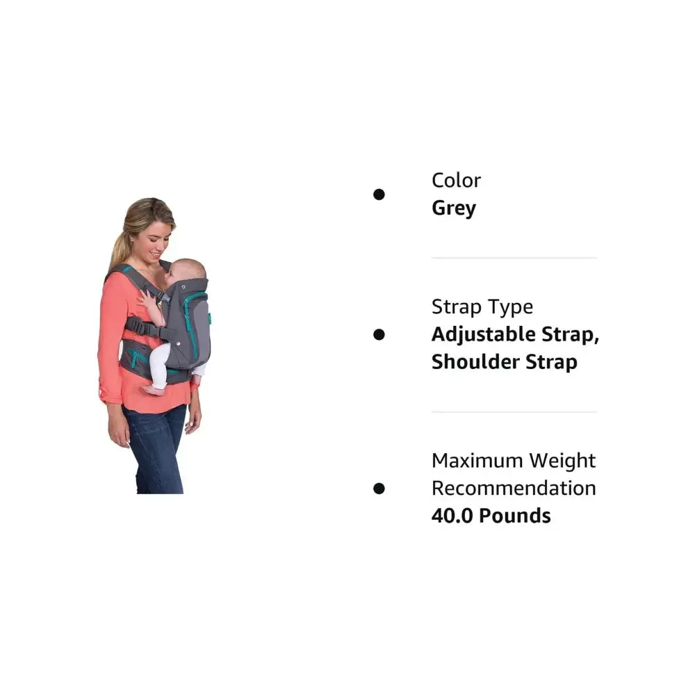 Infantino Carry On Multi-Pocket Carrier, Grey & Black