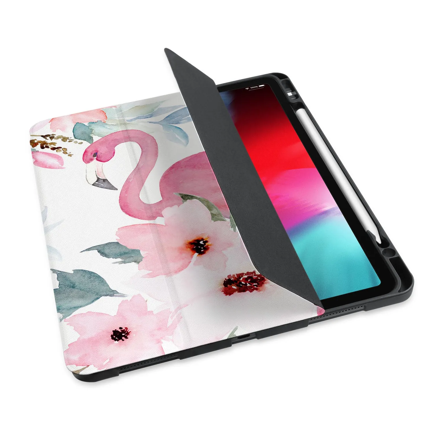 iPad Trifold Case - Flamingo
