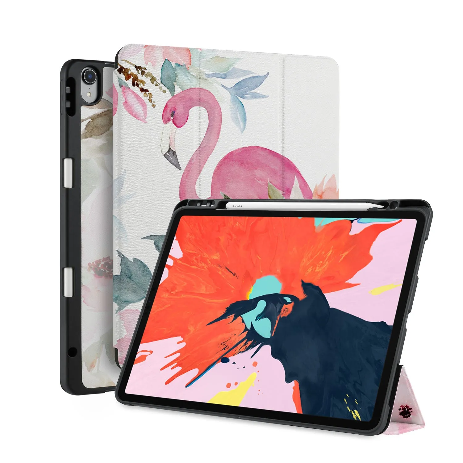 iPad Trifold Case - Flamingo