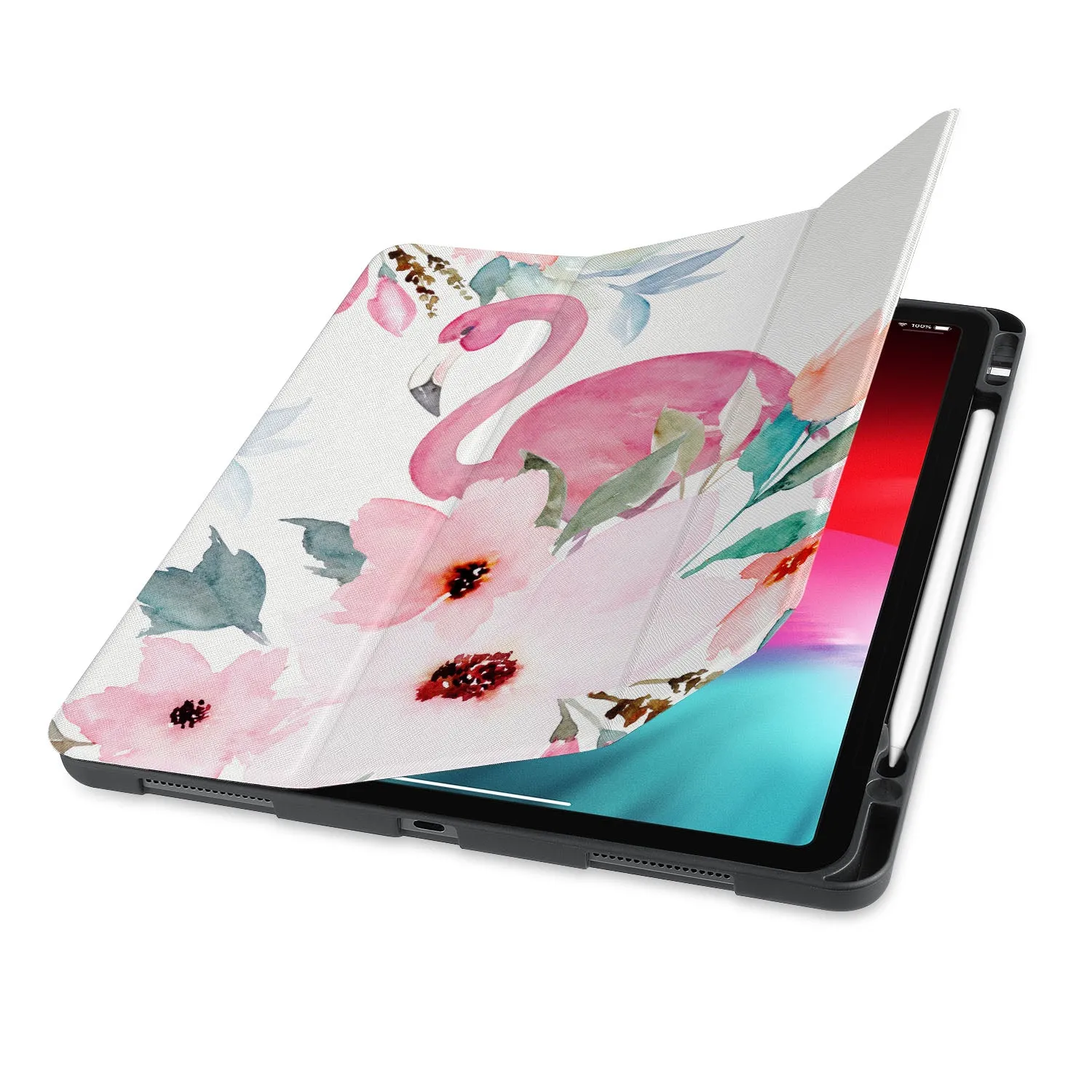 iPad Trifold Case - Flamingo