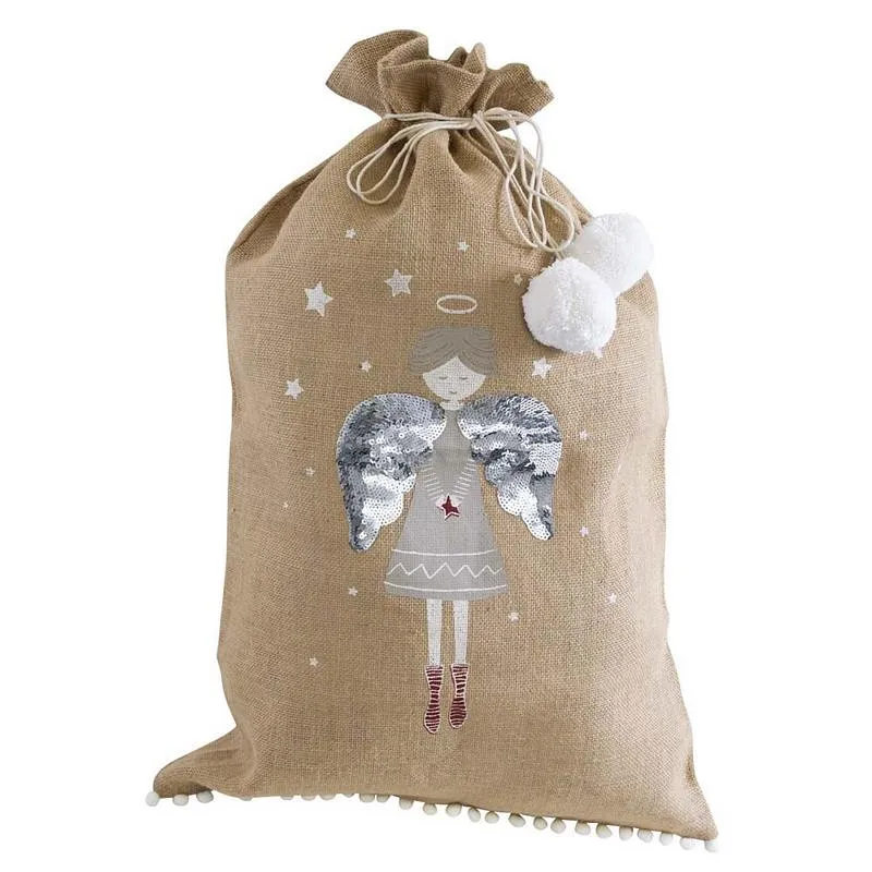 Jute Santa Sack XL - Angel