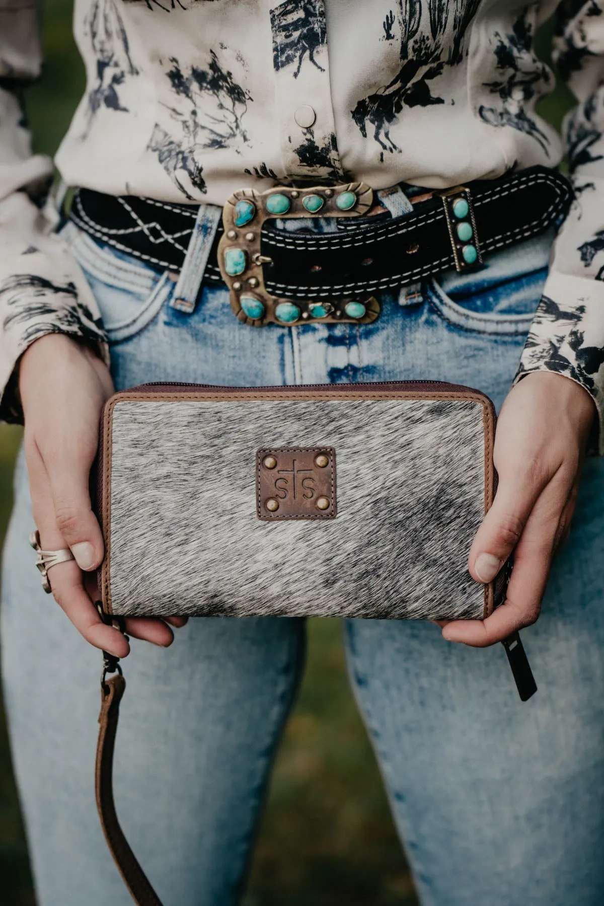 'Kacy' Cowhide Organizer Wallet by STS Ranchwear