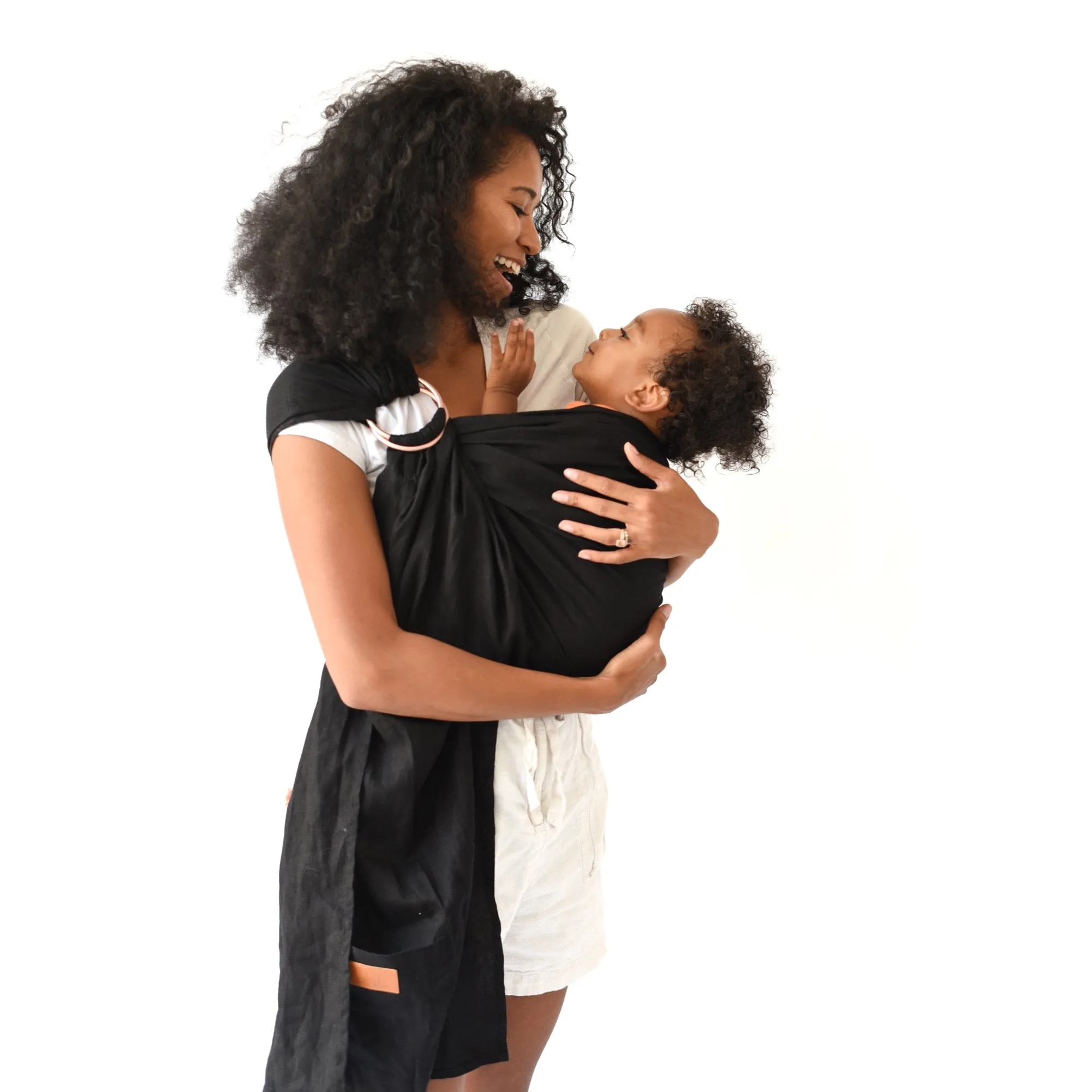 Kyte Ring Sling Carrier with Gold Rings