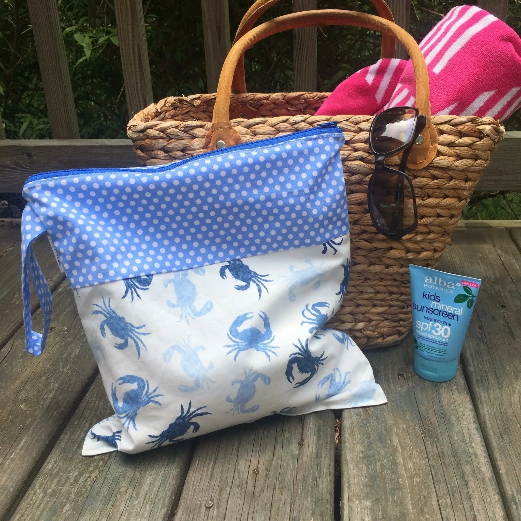 Large Wet Bag with Handle Sharks Mini