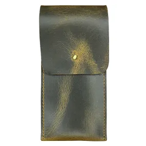Leather Pen Case - Handmade Pen Protective Sleeve Cover (Antique Brown)