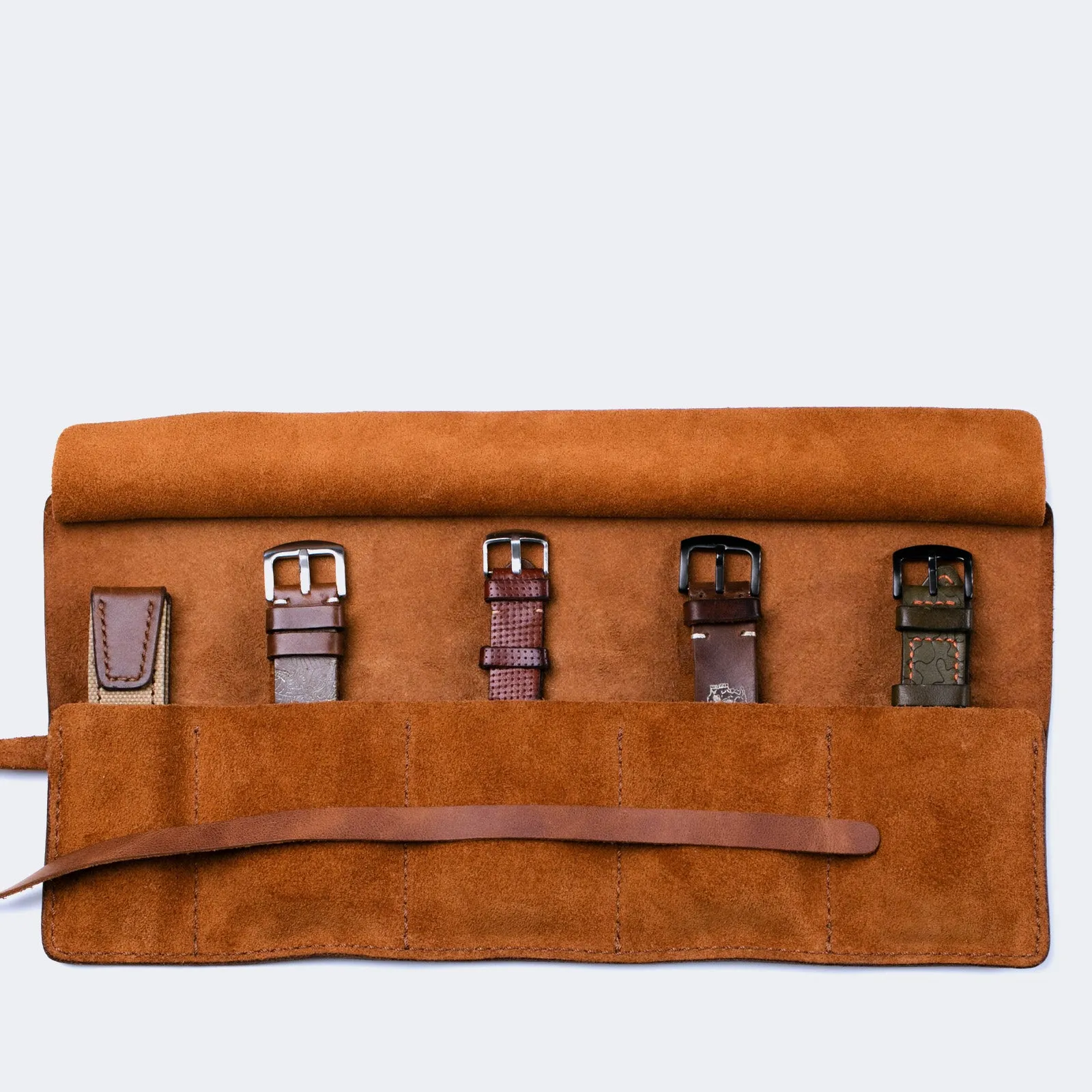 Leather Travel Watch Roll