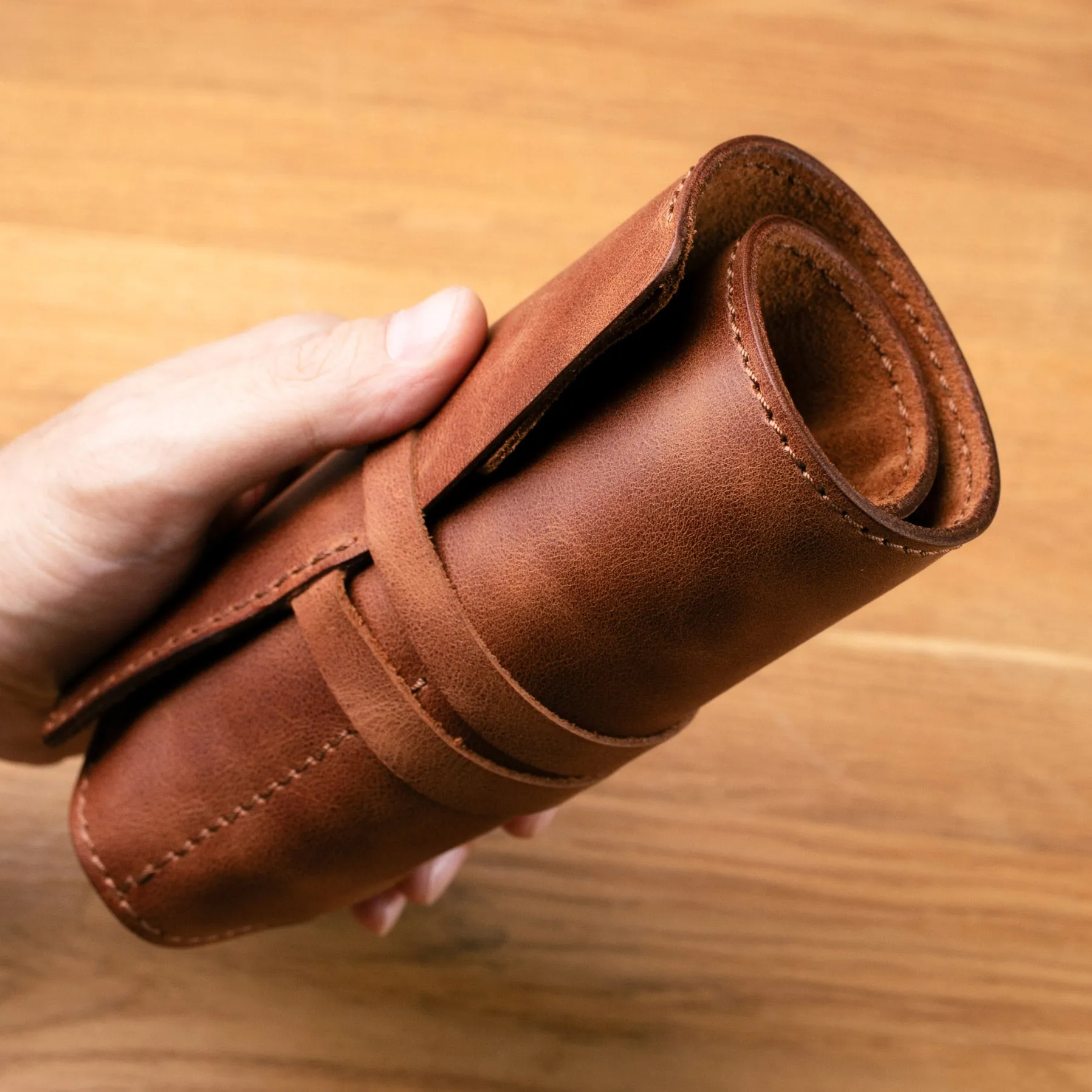 Leather Travel Watch Roll