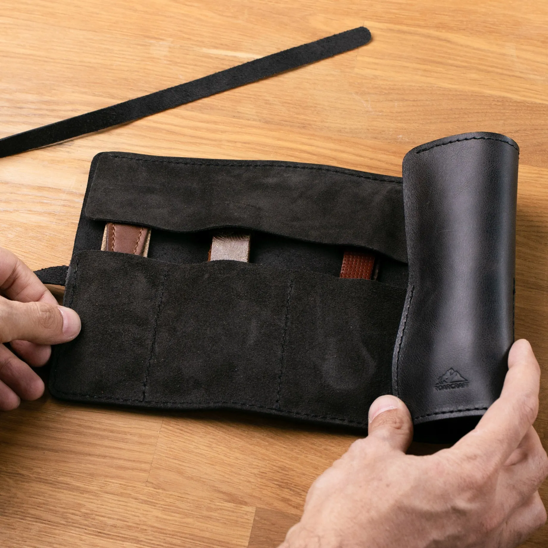 Leather Travel Watch Roll