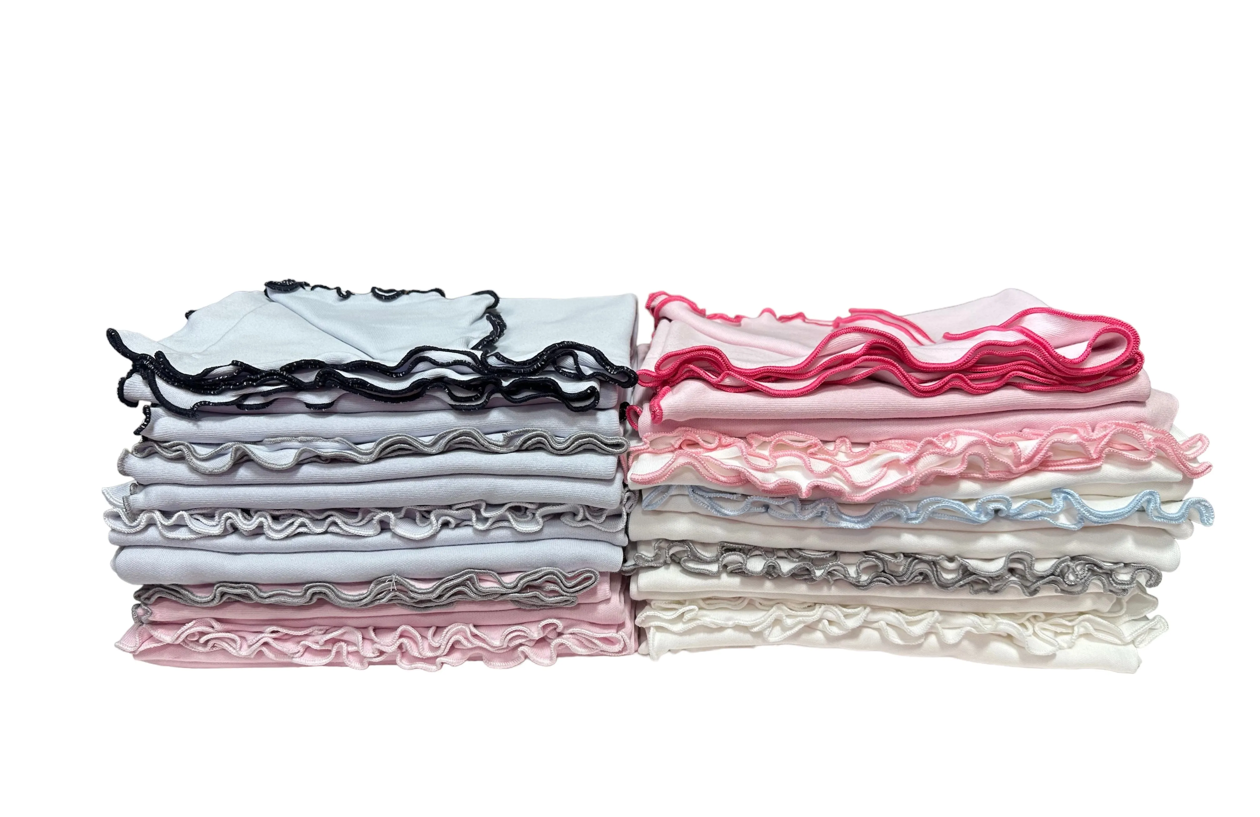 Lettuce Leaf Edge Receiving Blanket - No Ribbon