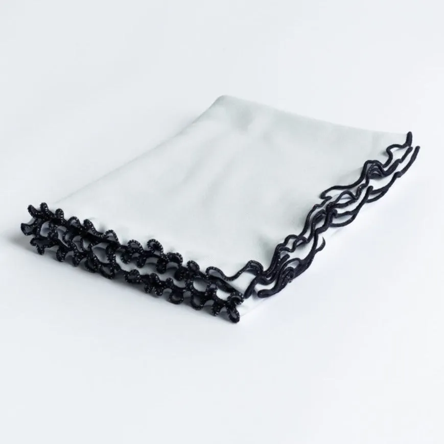 Lettuce Leaf Edge Receiving Blanket - No Ribbon