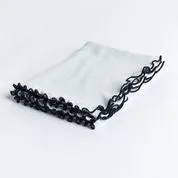 Lettuce Leaf Receiving Blanket with Ribbon Tie