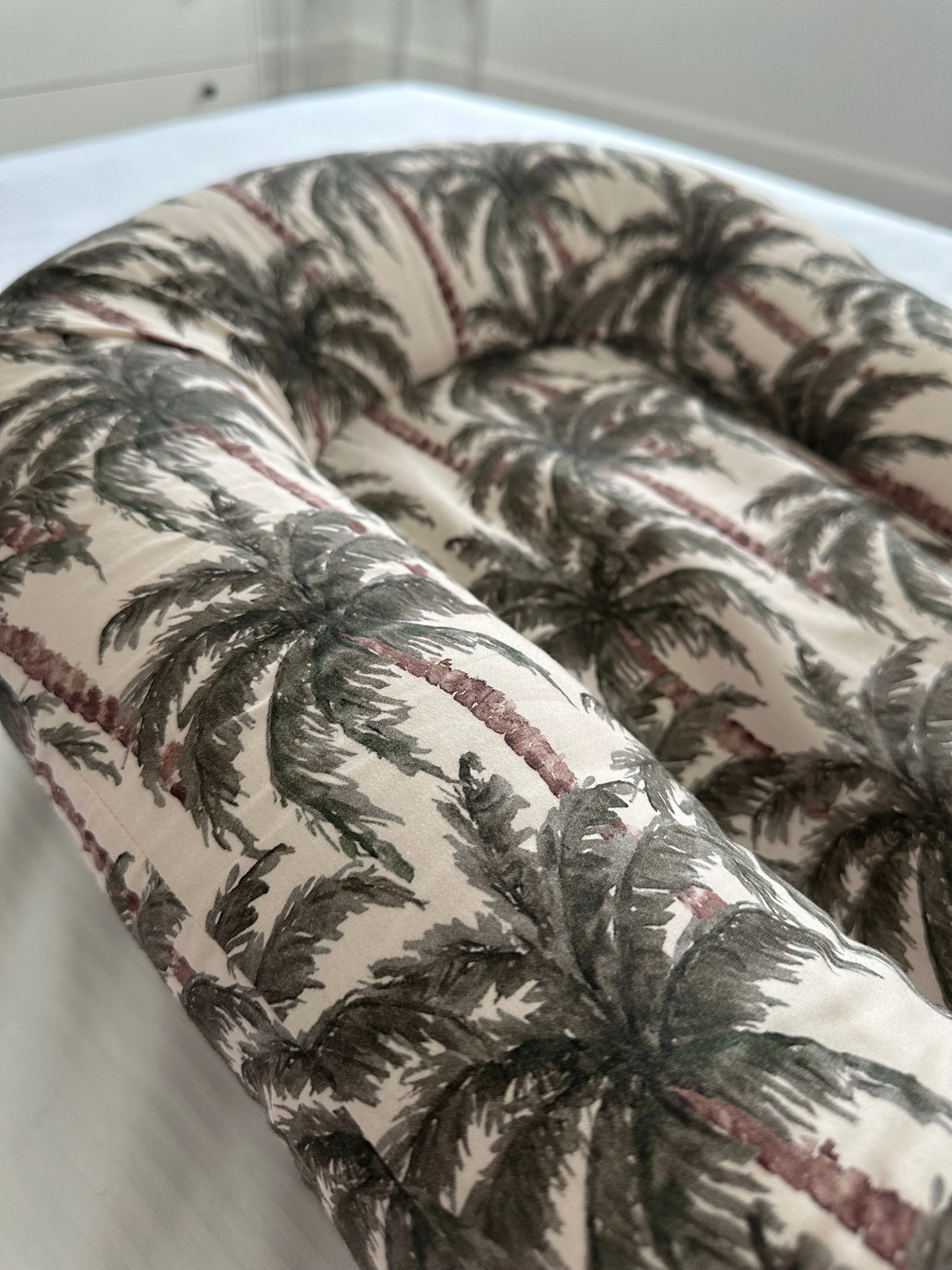 Lilly & Co x Friday Flamingo Palm Print Baby Nest - Limited Edition
