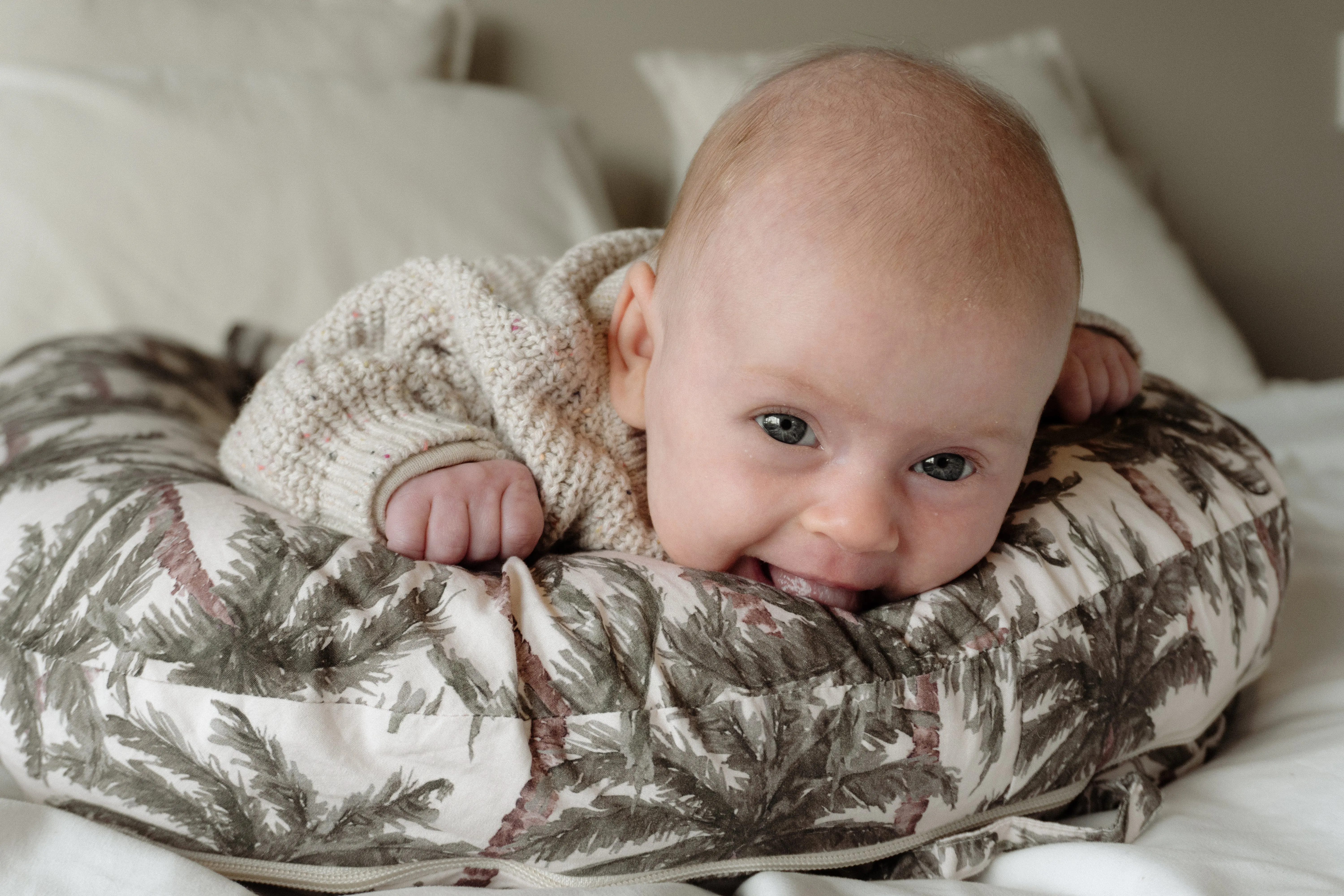 Lilly & Co x Friday Flamingo Palm Print Baby Nest - Limited Edition